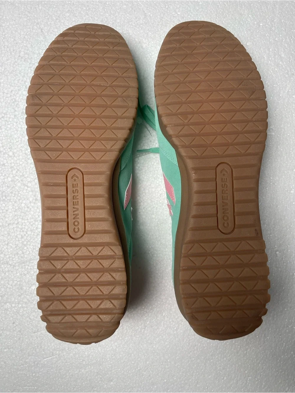 Converse Mint Green and Pink Low-Top Sneakers - Picture 6 of 9
